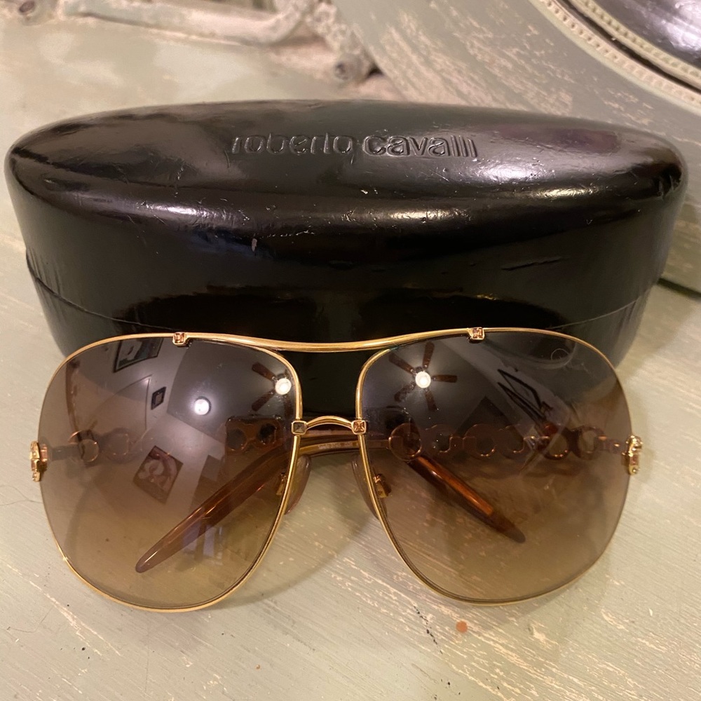 Roberto Cavalli Gold Aviators